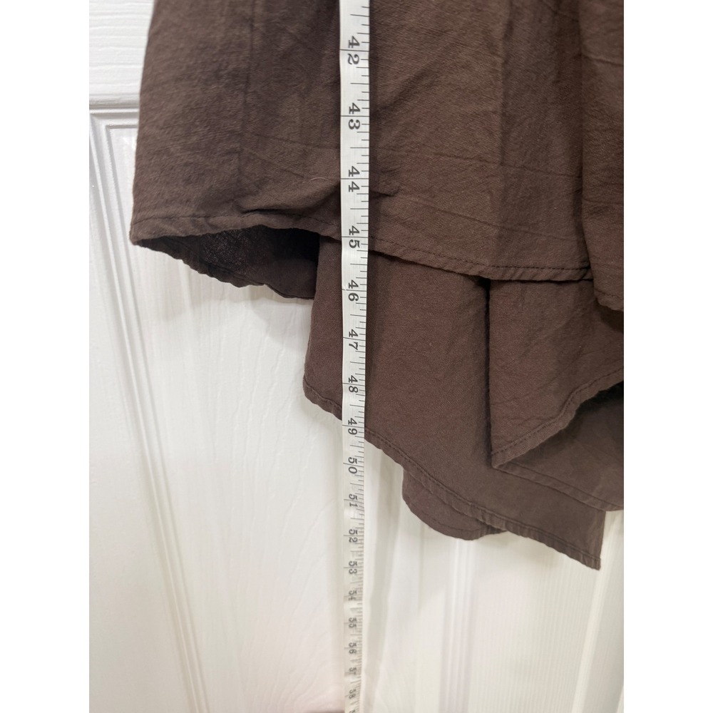 SNDYS Tahlia Dress in Chocolate 100% Cotton Size Small - Picture 7 of 8